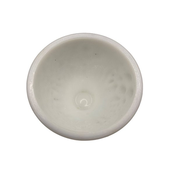 Avon Milk Glass Flower Pedestal Candy Dish Only No Lid - Picture 4 of 5